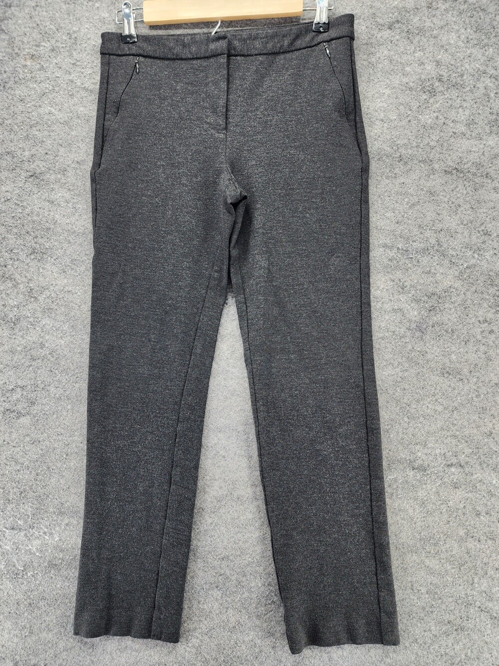 Saks Fifth Avenue Dress Pants Womens 4 Gray Mid Rise 29x25"